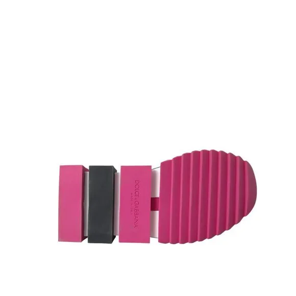 Dolce & Gabbana Pink Sorrento Crystals Sneakers Shoes - Picture 7 of 9